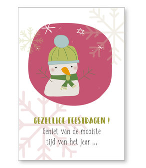 Kerstkaart Drop Gezellige feestdagen !