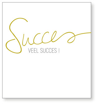 Wenskaart Script Succes