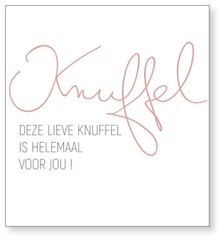 Wenskaart Script Knuffel