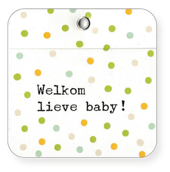 Wood Welkom lieve baby !