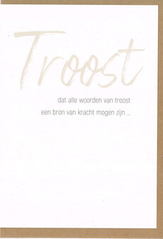 Rouwkaart Believe Troost