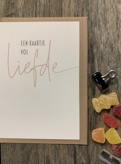 Love wenskaart Een kaartjes vol liefde