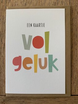 wenskaart voller Een kaartje vol geluk