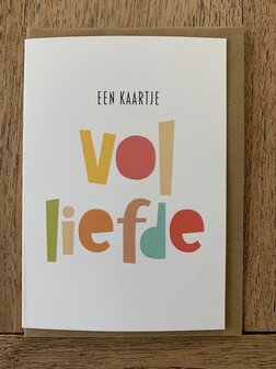 wenskaart voller Een kaartje vol liefde