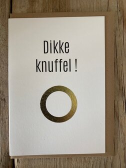 Wenskaart-Punkt-dikke knuffel