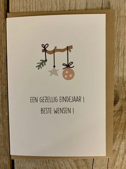 Kerstkaart Belle Een gelukkig nieuwjaar ! Beste wensen !