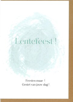 Communiekaart Occa Lentefeest spat