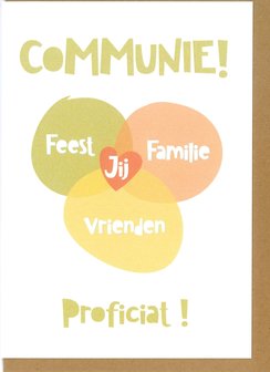 Communiekaart Occa communie feest familie