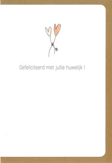 Wenskaart Jozefien Gefeliciteerd met jullie huwelijk !