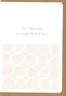 Wenskaart Trust Een warme troostknuffel