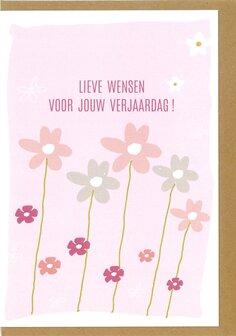 Wenskaart Lief Lieve wensen voor jouw verjaardag !