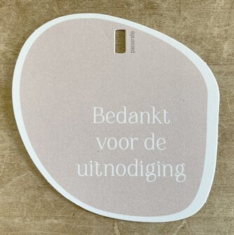 Organi Bedankt voor de uitnodiging