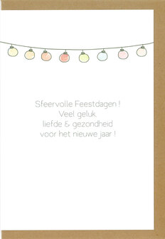 Kerstkaart Paint Sfeervolle Feestdagen !