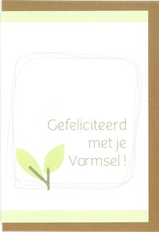 Communiekaart Fini Gefeliciteerd met je Vormsel !