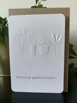 wenskaart Genial Hartelijk gefeliciteerd !