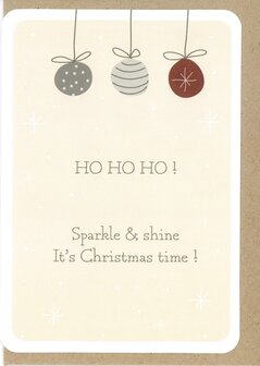 Kerstkaart Etoile Sparkle &amp; shine