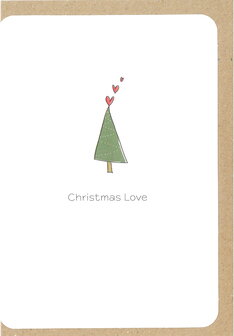 Kerstkaart Go Christmas love