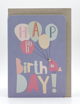Mick Happy birthday blauw ballon