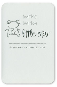 Wenskaart Prestige Twinkle Twinkle little star