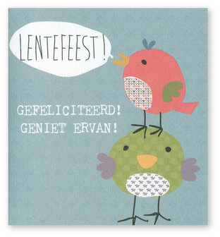 oscar lentefeest vogels  blauw