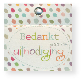 Milou bedankt voor de uitnodiging