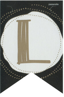 Lettervlag gold L