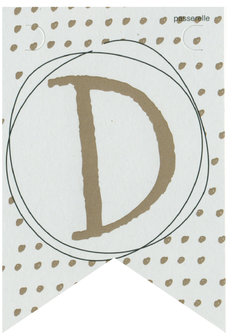 Lettervlag gold D