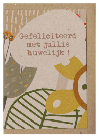 Wenskaart Sun Gefeliciteerd met jullie huwelijk !