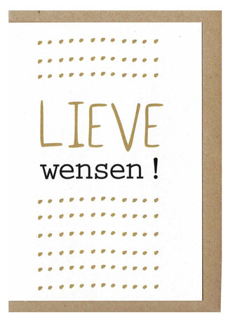 Wenskaart d'Or Lieve wensen !